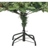  Osvijetljeno božićno drvce sa šiškama zeleno 120 cm PVC i PE | shoptok.hr
