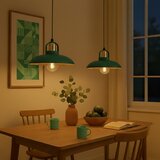  Brilagi - LED Luster na sajli FLAMENGO 2xE27/60W/230V zelena | Eponuda.com