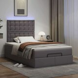 vidaXL otomanski okvir kreveta s madraca sivi 120x190cm umjetne kože | shoptok.hr