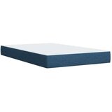  Krevet od pjene s madracem i LED-om Plava 120 x 190 cm Tkanina - Plava 120 x 190 cm Dizajn linija | shoptok.hr