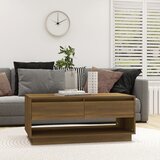 vidaXL stolić za kavu boja smeđeg hrasta 102,5 x 55 x 44 cm od iverice Cijene