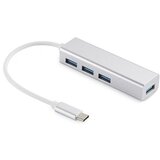  Hub - USB-C do 4 x USB 3.0 Hub SAVER (USB-C vhod; 4xUSB3.0 izhod) | Shoptok.si