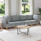  Modularni set sofe sa skladištem 4 pcs Svjetlosiva Tkanina | Shoptok.si
