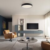 SCHÖNER WOHNEN 14595-18 - LED prigušiva stropna svetiljka TAVOLI LED/34W/230V crna + daljinski upravljač | Eponuda.com