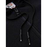Ombre Unzipped hoodie sweatshirt in streetwear style - black | shoptok.hr