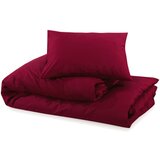  Set posteljine za poplun bordo 155x220 cm lagana mikrovlakna | shoptok.hr
