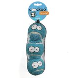 Duvo igračka za pse teniska lopta breezy l, 7.5cm, set od 3 kom, plava Cene