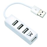 Ewent Hub 4 vrata USB 2.0 bela - EW1122, (21733023) Cene