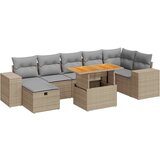 vidaXL 5-dijelni set vrtnih sofa s jastucima poliratan i bagrem bež | shoptok.hr