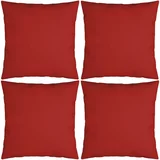 vidaXL Ukrasni jastuci 4 kom crveni 60 x 60 cm od tkanine