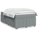 vidaXL Krevet s oprugama i madracem svjetlosivi 120x190 cm od tkanine | shoptok.hr