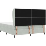 Kutna Sjedalica s Dušekom Svjetlosiva 180x200 cm Baršun | shoptok.hr