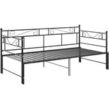  Izvlečni posteljni okvir črn iz kovine 90x200 cm, (20606561) | Shoptok.si