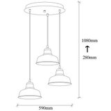 Opviq Berceste - 181BLACK-S2 Black Chandelier | Eponuda.com