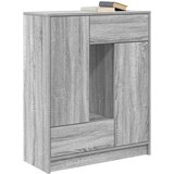  Komoda s predali in vrati, siva sonoma, 73x31x90 cm | Shoptok.si