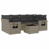  7-dijelni set vrtnih sofa sivi od poliratana | shoptok.hr