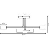  Nadgradni luster HALO 4xGX53/10W/230V plavi | Eponuda.com