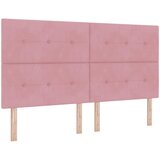  LED okvir za krevet s madracem Ružičasta 180 x 200 cm Baršun | shoptok.hr