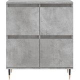  Komoda siva boja betona 60x35x70 cm od konstruiranog drva | shoptok.hr