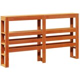 vidaXL Posteljni okvir brez vzmetnice vošč. rjav 150x200 cm borovina | Shoptok.si