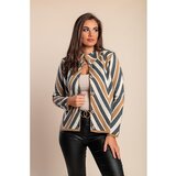Fenzy Pleteni Kardigan S Gumbima, Krem/Sivo/Bijelo | shoptok.hr