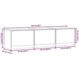 TV omarica z LED Sonoma 165 x 34 x 40 cm Konstruiran les, (5000137142) | Shoptok.si