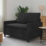 SOFA Crna 126 x 81 x 87,5 cm Baršun | shoptok.hr