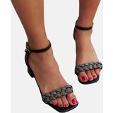 Gemre Sandals with leather insole and rhinestones Shamsa | ePonuda.com