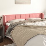 vidaXL Vzglavje z ušesi roza 183x23x78/88 cm žamet Cene