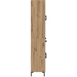  Highboard Umjetnički hrast 69,5 x 34 x 180 cm Konstruirano drvo Slike