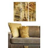 Wallity MDF1281010 Multicolor Decorative MDF Painting (3 Pieces) | Eponuda.ba