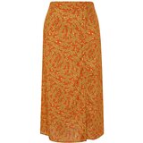 Trendyol Skirt - Orange - Midi Cene