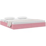  Krevet s od storage s uzglavljem Ružičasta 200 x 200 cm Baršun - Ružičasta 200 x 200 cm | shoptok.hr