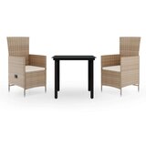  3-dijelni vrtni blagovaonski set s jastucima bež | shoptok.hr