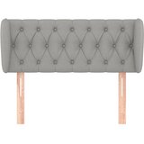  Uzglavlje s ušima svjetlosivo 93x23x78/88 cm od tkanine | Eponuda.com