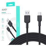 Aukey CB-NAC2 USB-C Type-C Power Delivery PD 60W 3A 1.8m Nylon Black | shoptok.hr