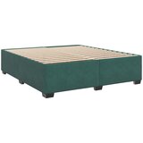  Boxspring krevet s madracem Tamnozelena 200 x 200 cm Baršun | shoptok.hr