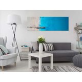  Slika - Sea and Wooden Bridge (1 Part) Narrow Blue 120x40 | shoptok.hr