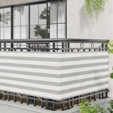  Balcony ekran Svijetlo siva i bijela. 75 x 400 cm - Svijetlosiva i bijela 75 x 400 cm | shoptok.hr