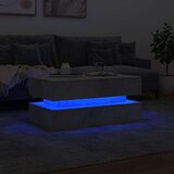 vidaXL Stolić za kavu s LED svjetlima siva boja betona 90 x 50 x 40 cm | shoptok.hr