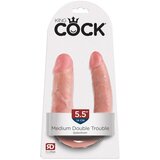 Pipedream King Cock Double Trouble Dildo, 33.5 cm Cene