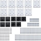  Set panela za ogradu WPC 1391 x 186 cm crni | shoptok.hr