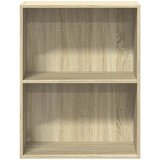 Ormarić za knjige s 2 razine boja hrasta 60x30x76,5 cm drveni | shoptok.hr