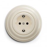  Kliklap - Retro kućna utičnica sa okvirom SCHUKO 230V/16A bež | Eponuda.com