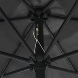  Vrtni suncobran s aluminijskim stupom 270 x 246 cm antracit | Eponuda.com
