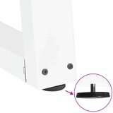  Noge za blagovaonski stol V-oblika 2 kom bijele 70x(42-43 3) cm | shoptok.hr