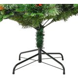  Osvijetljeno božićno drvce sa šiškama zeleno 195 cm PVC i PE | shoptok.hr