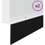  Držač četke za vrata 2 pcs Bijelo 100 cm Aluminijski legura | shoptok.hr