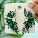  Naušnice WI - Zelena KP39518 | Shoptok.si