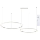  Brilagi - LED prigušiva luster na sajli PORTOFINO LED/98W/230V bela + daljinski upravljač | Eponuda.com